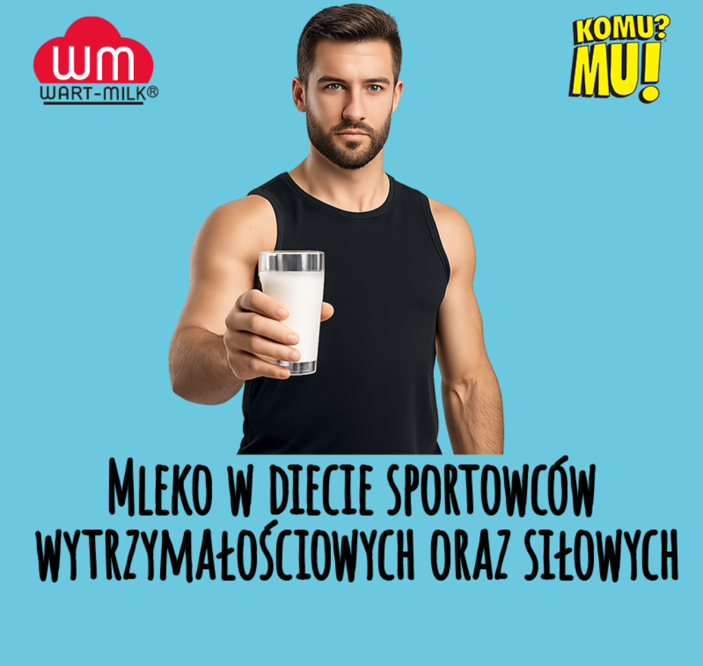 Mleko w diecie sportowców wytrzymałościowych oraz siłowych
